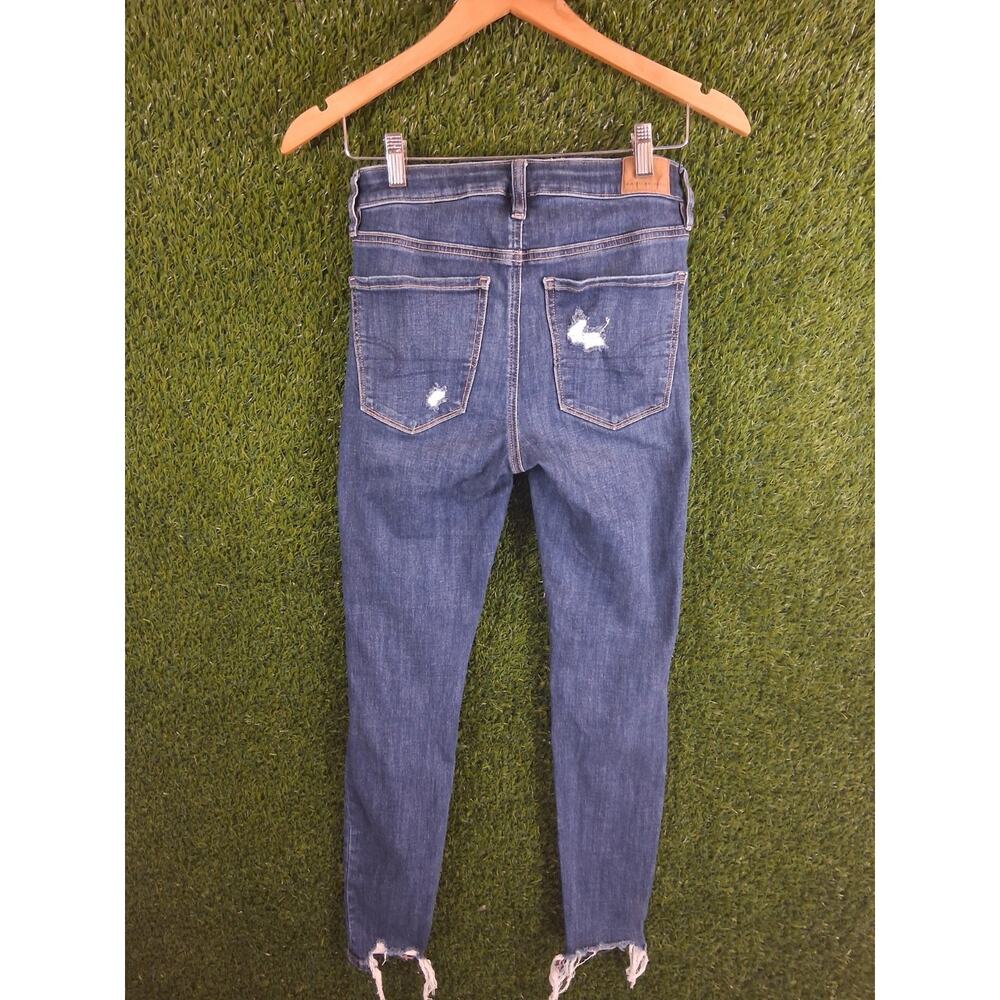 American Eagle Ne(x)t Level Stretch Hi-Rise Jegging Size 2 Short Distressed - Picture 3 of 14
